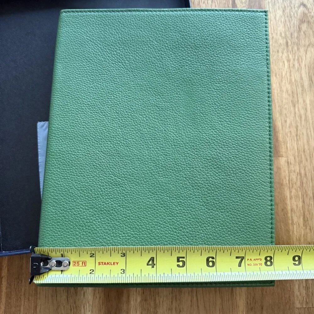 Polo Ralph Lauren Leather Green Case For Ipad Or Tablet Media Case‎ Embossed NWT